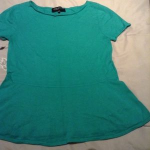 Vintage peplum knit top